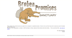 Desktop Screenshot of brokenpromisessanctuary.org