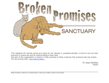 Tablet Screenshot of brokenpromisessanctuary.org